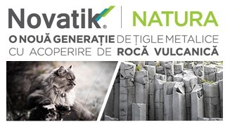 Novatik NATURA - a new generation of stone chip coated metal roof tiles